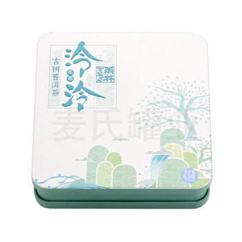 云南古樹普洱茶鐵盒,古樹茶花餅包裝盒