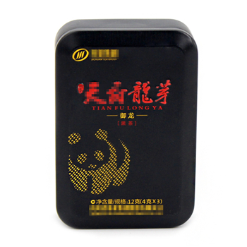 長方形黑茶鐵盒包裝_12g茶葉迷你鐵盒加工